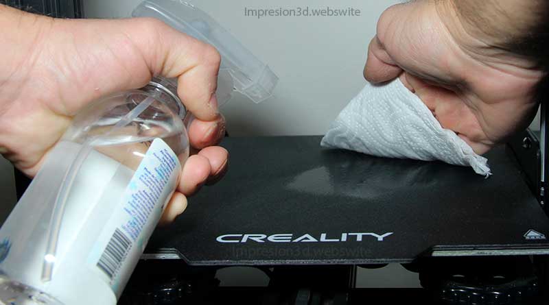 Nivelar cama impresora 3d-Limpiar cama caliente