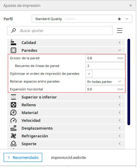 Como calibrar el flujo de tu impresora 3D-Grosor de pared