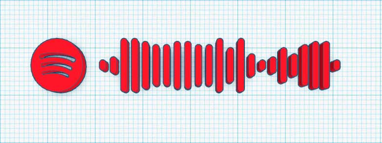 Como hacer un llavero de Spotify-Codigo de Barras de Spotify en Tinkercad