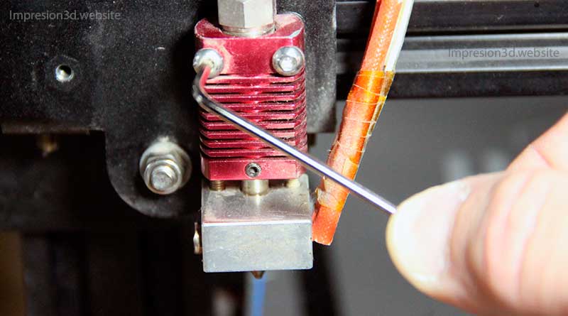 Hotend bien fijado al carro