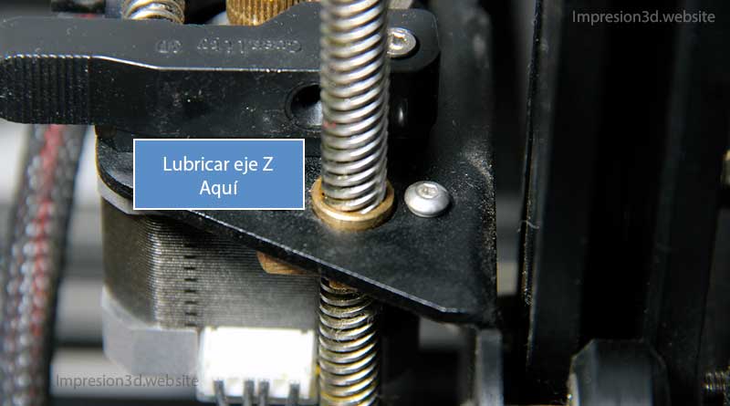 Mantener engrasado el eje Z