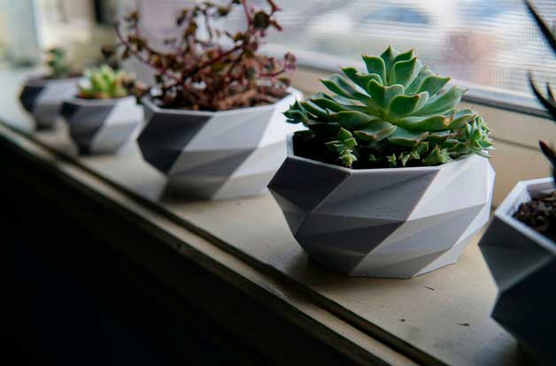 Que imprimir en 3D para ganar dinero-low poly planter
