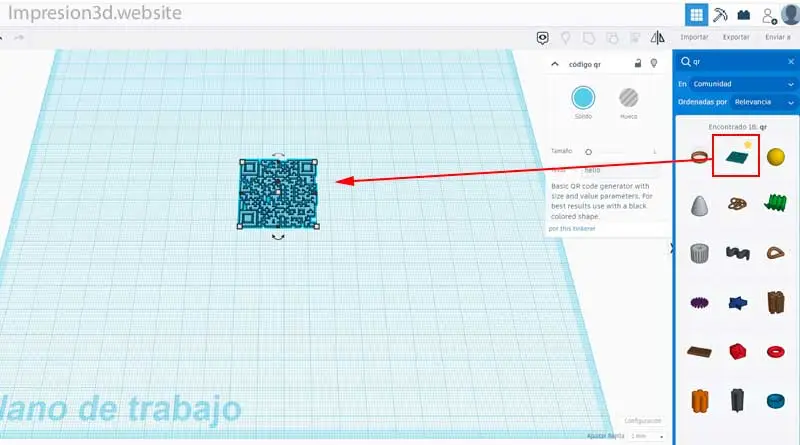QR en 3D