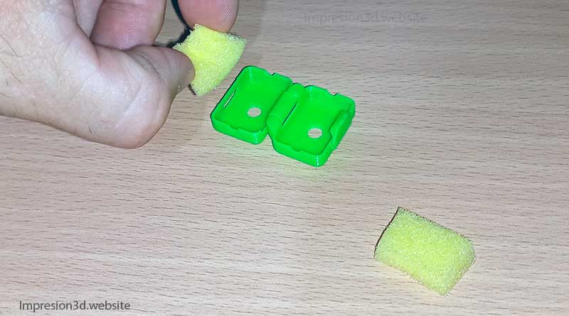 Hilos en impresion 3D-limpiador de filamentos