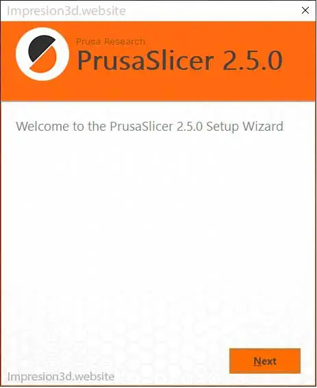 PrusaSlicer instalador
