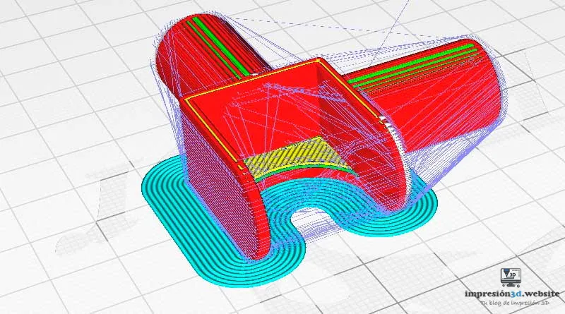 Configuraciones de desplazamiento-sobre el relleno
