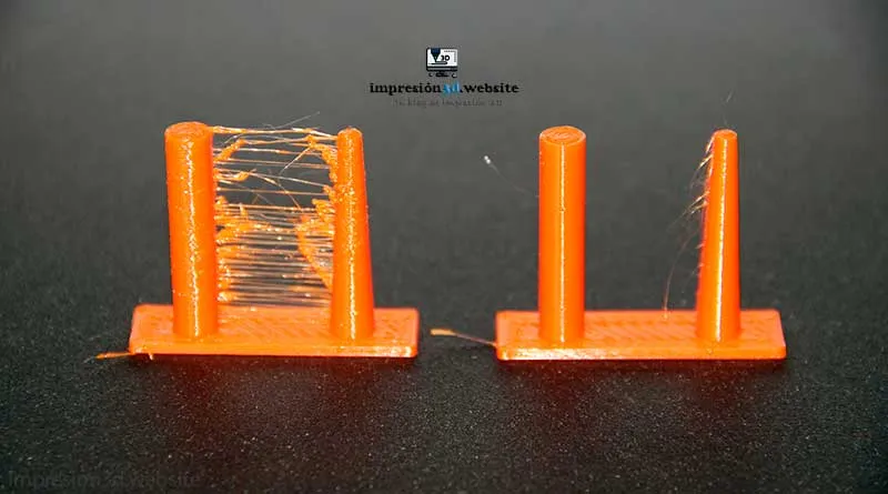 Como saber si una impresora 3D esta bien calibrada - Stringing test