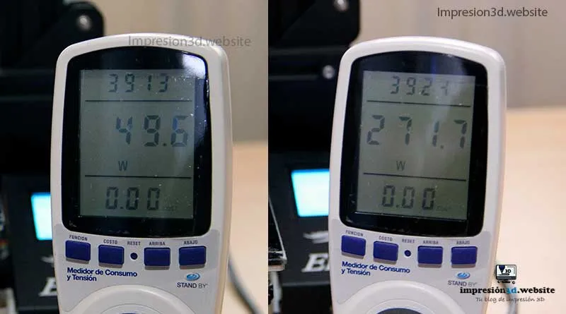 cuanta electricidad consume una impresora 3D - Ender 3 imprimiendo