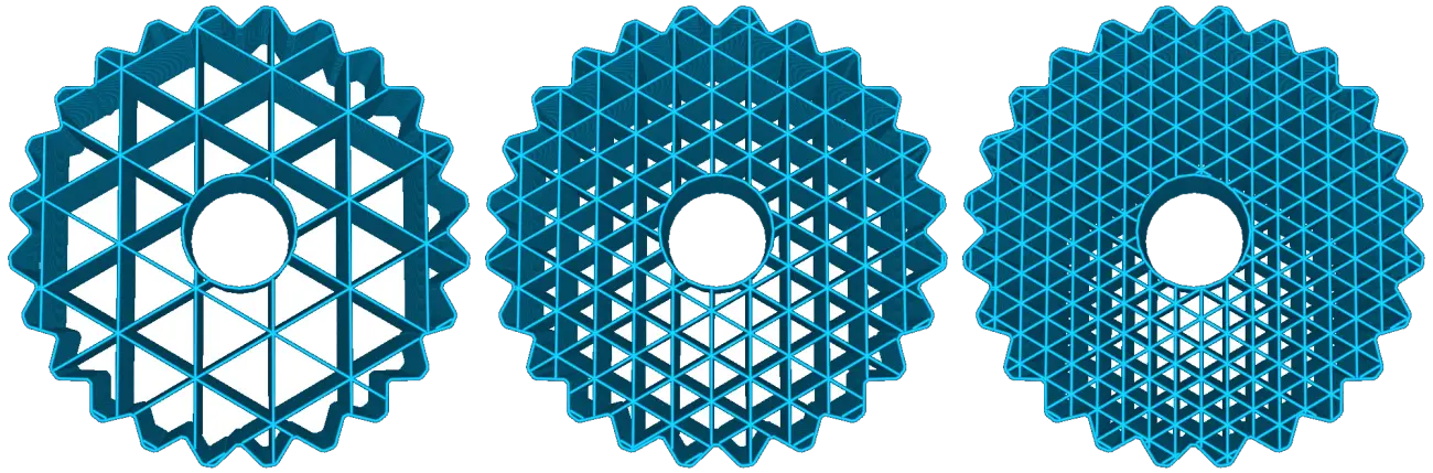 Configuraciones de soportes en Cura-densidad del soporte