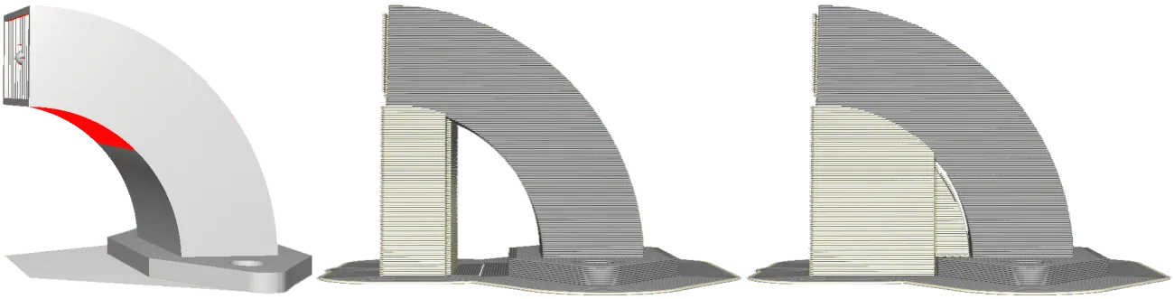 Configuraciones de soportes en Cura-angulo de voladizo del soporte
