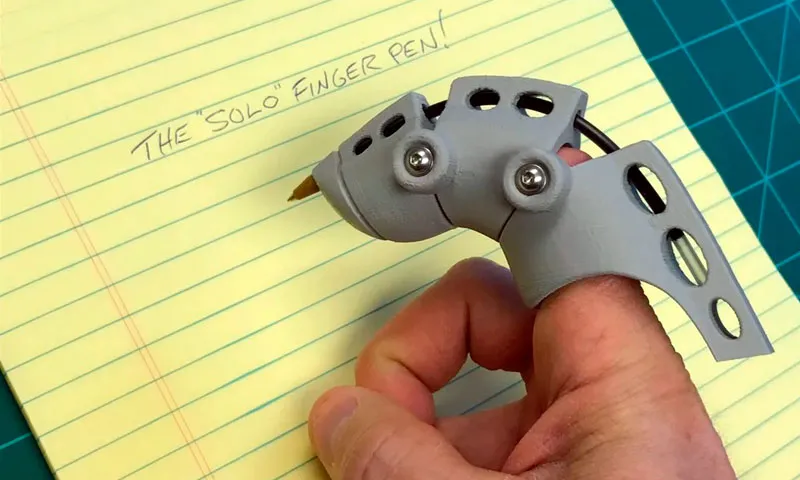 Herramienta para escribir con un dedo