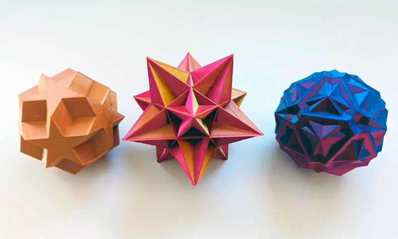 Impresión 3D en las Escuelas - Poliedros impresos en 3D