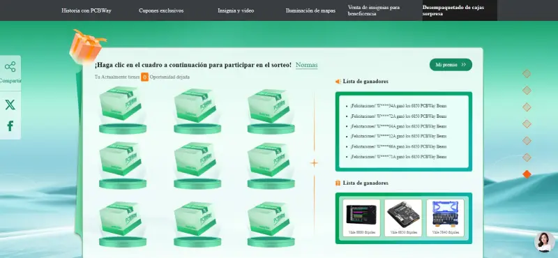 Sorteo aniversario PCBWay