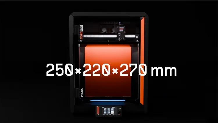 Volumen de impresion Prusa Core One