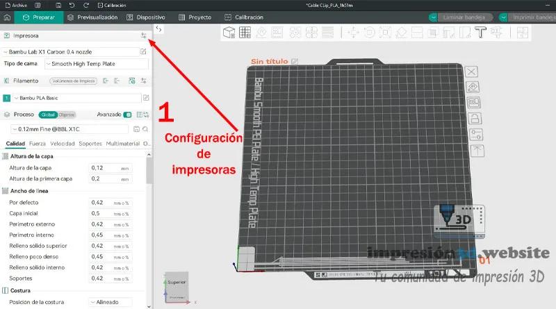 Configuración OrcaSlicer Ender 3